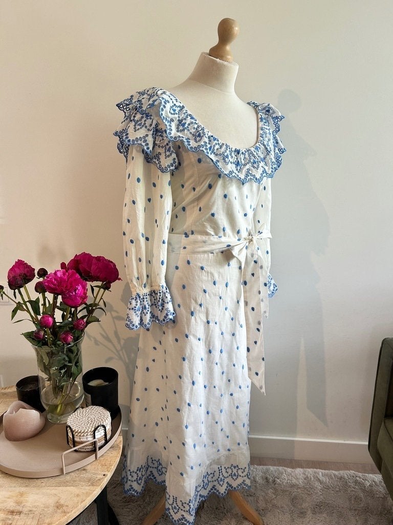 Fabienne Chapot maat 42 Josie dress NIEUW 3303, Kleding | Dames, Jurken, Blauw, Maat 42/44 (L), Nieuw, Ophalen of Verzenden