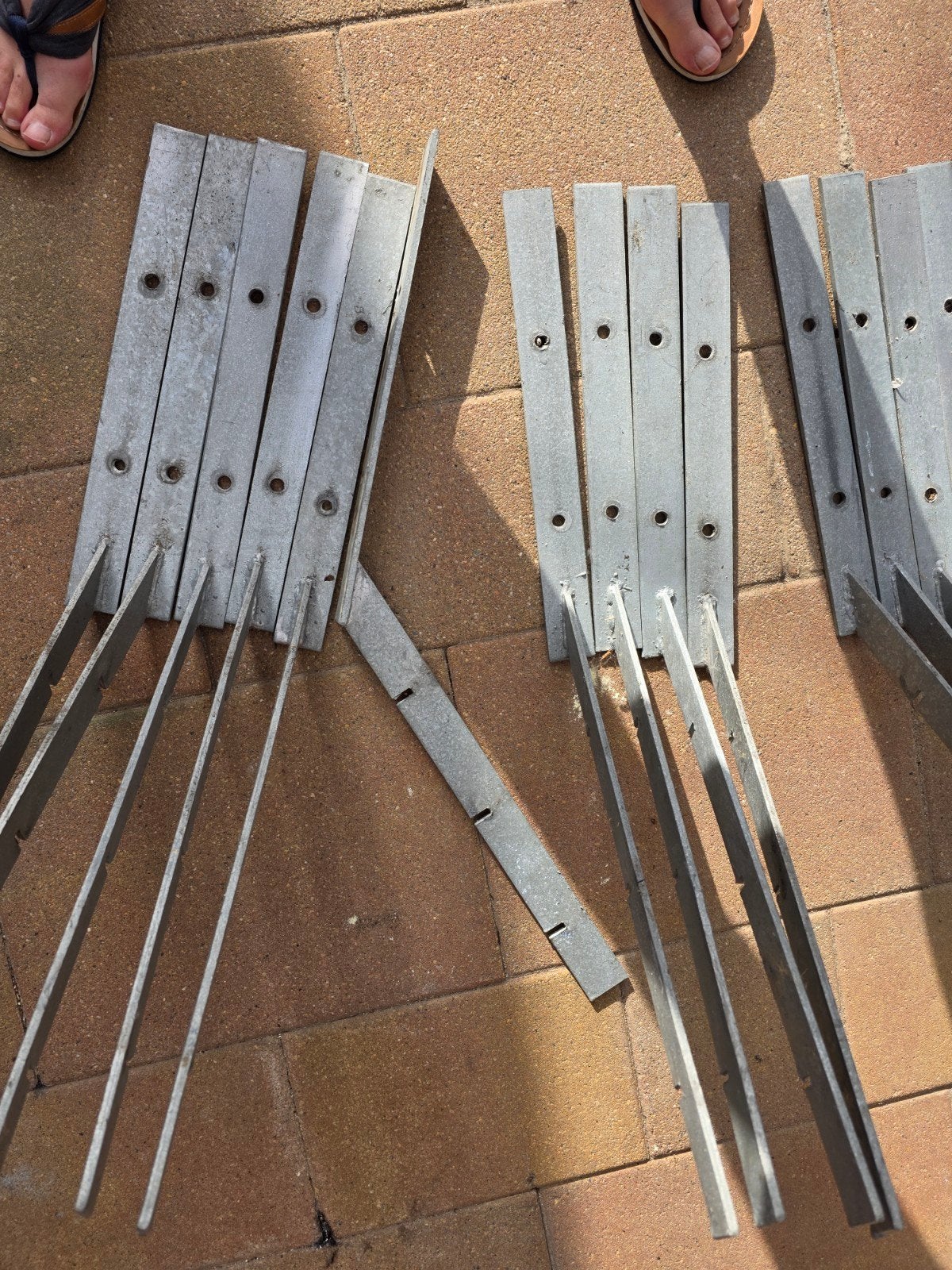 17 beugels om de tuin af te zetten, Ophalen, Gebruikt