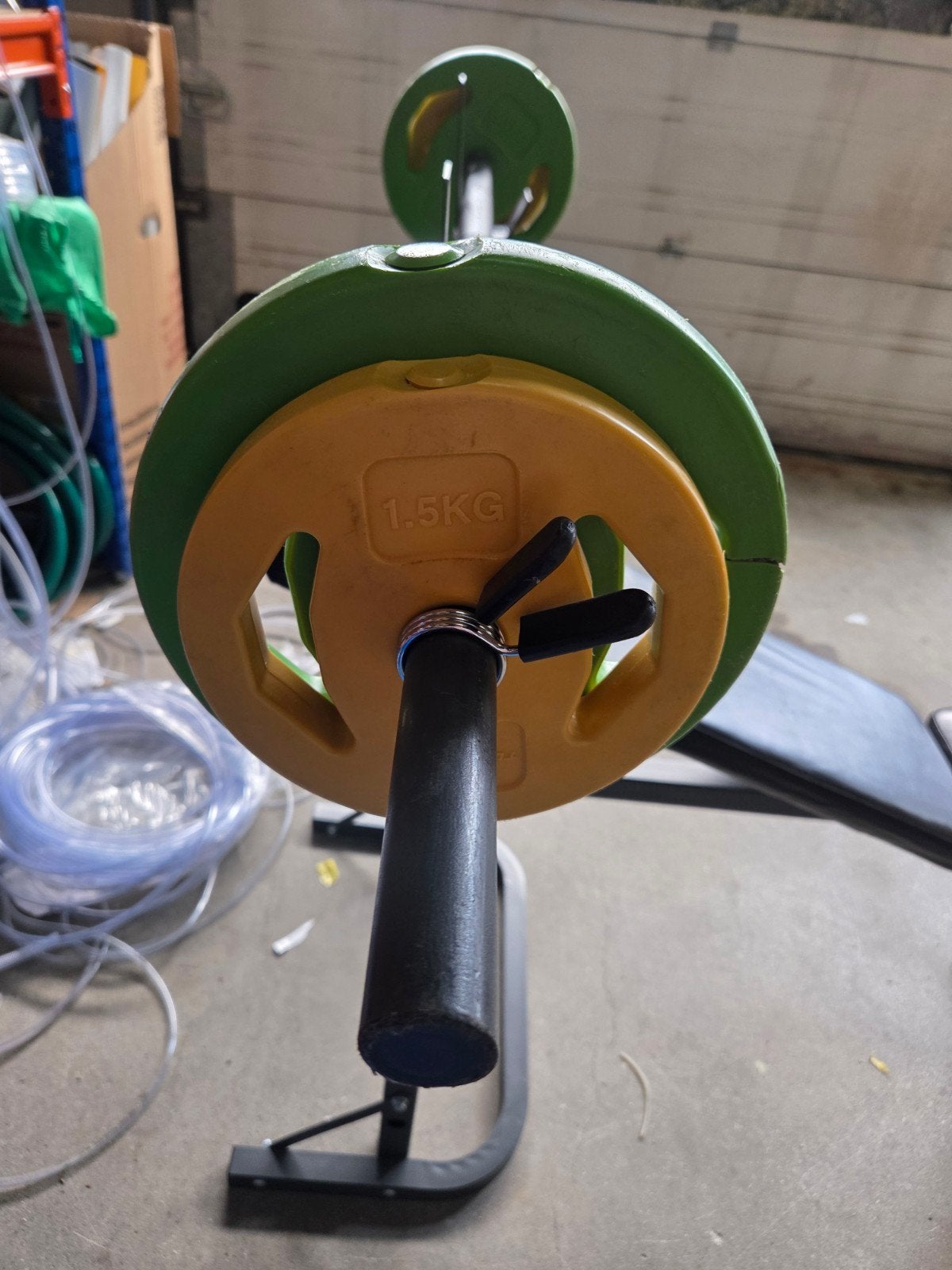 Verstelbare Fitnessbank met Halters en Gewichten (8 kg), Ophalen of Verzenden