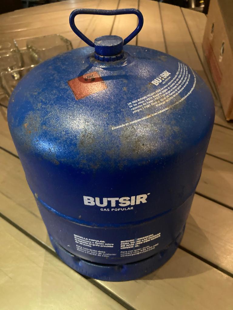 Lege Butzir Gaz fles 3 kg, Caravans en Kamperen, Ophalen, Zo goed als nieuw