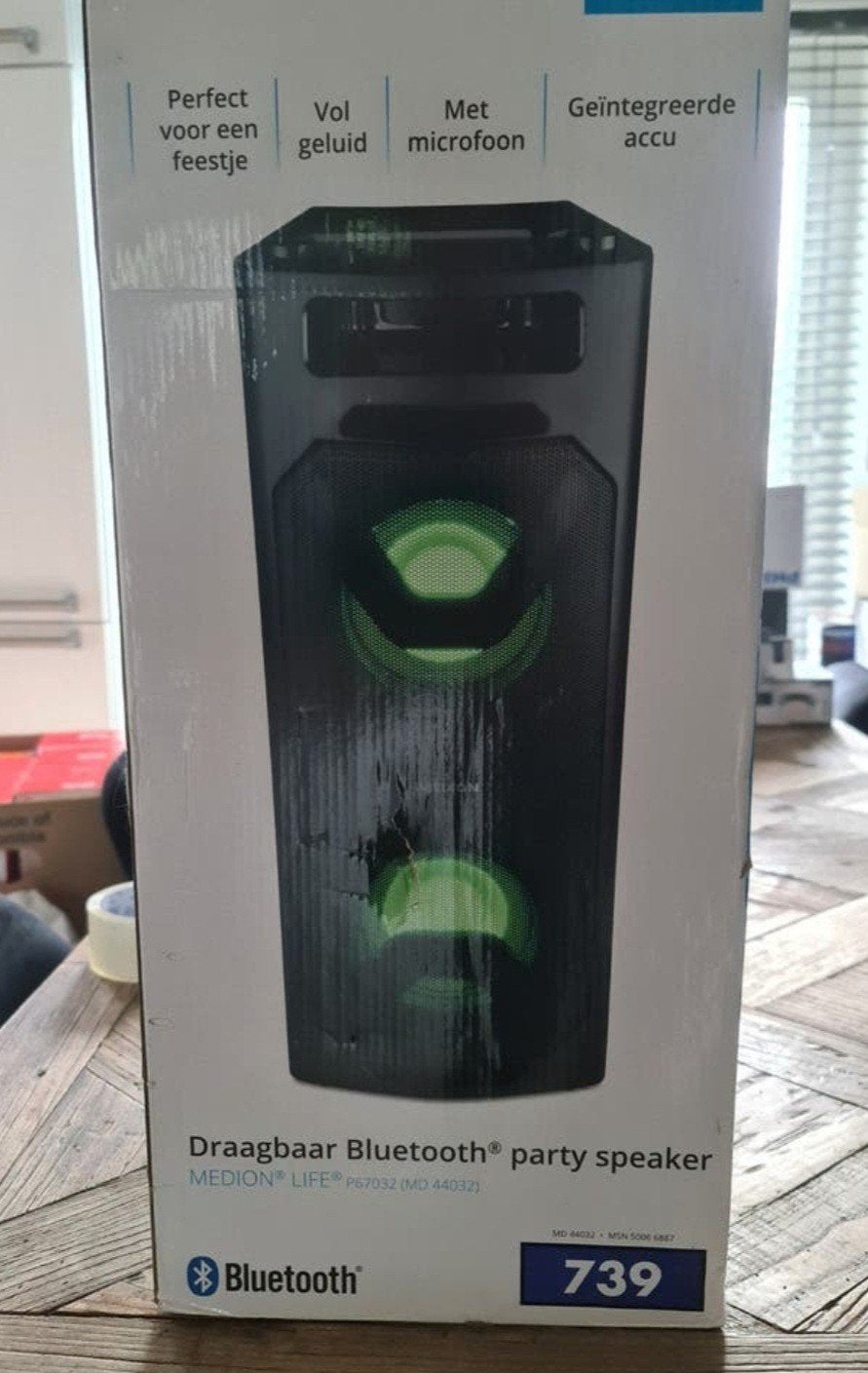 Nieuw Medion Life P67032 Draagbare Bluetooth Party Speaker, Audio, Tv en Foto, Luidsprekers, Overige merken, Overige typen, Nieuw