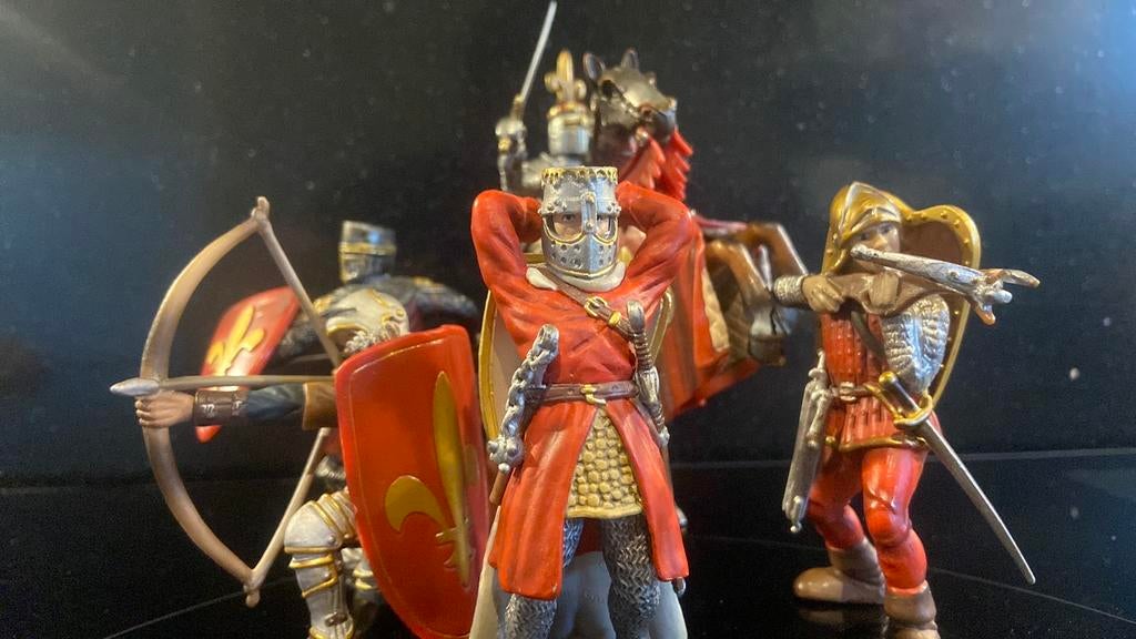 Schleich World of Knights: Ridder set rood, Ophalen of Verzenden, Zo goed als nieuw