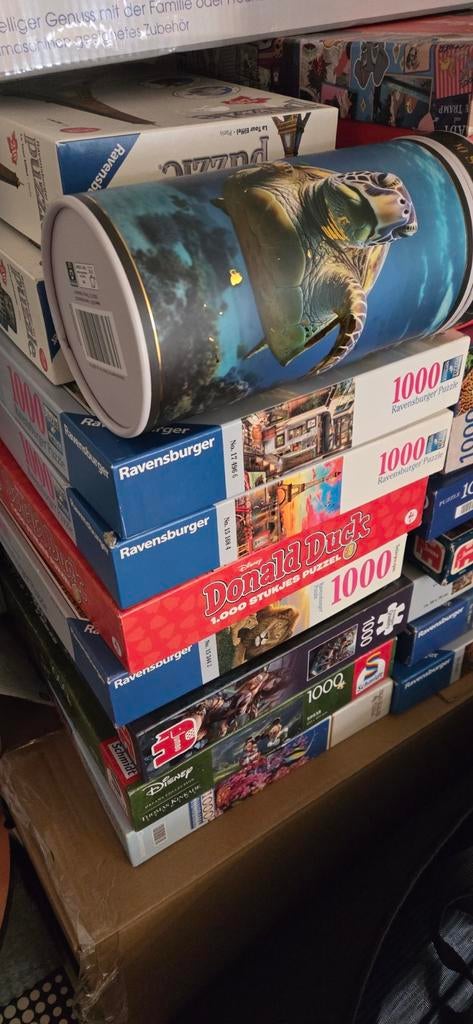 Grote collectie van 17 legpuzzels (Ravensburger, Jumbo), Hobby en Vrije tijd, Ophalen, 500 t/m 1500 stukjes, Gebruikt, Legpuzzel