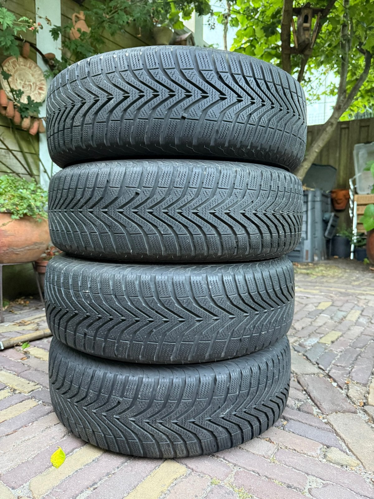 Vredestein Snowtracs winterbanden set 4 stuks,maat185/65/R15, Auto-onderdelen, Banden en Velgen, Ophalen, Gebruikt, 15 inch, Banden en Velgen