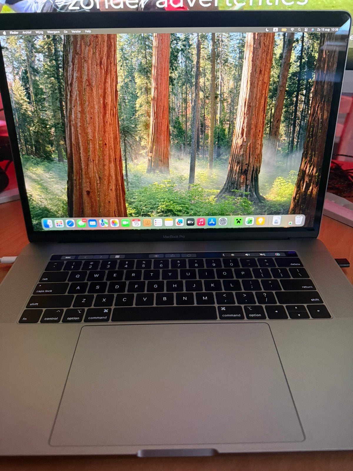MacBook Pro 15” 2019 – i9 / 16GB / 512GB SSD – Space Gray, 2 tot 3 Ghz, 15 inch, Zo goed als nieuw, Ophalen