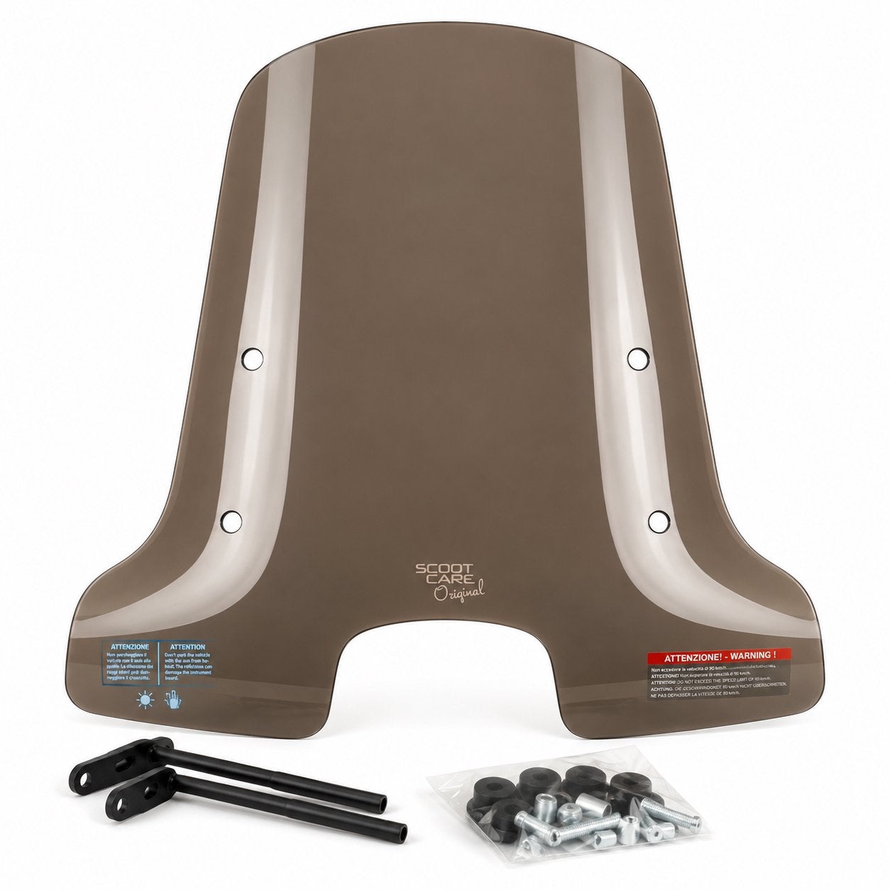 Vespa Sprint Hoog Windscherm Smoke Scoot Care + Bevestiging, Verzenden, ., ., .