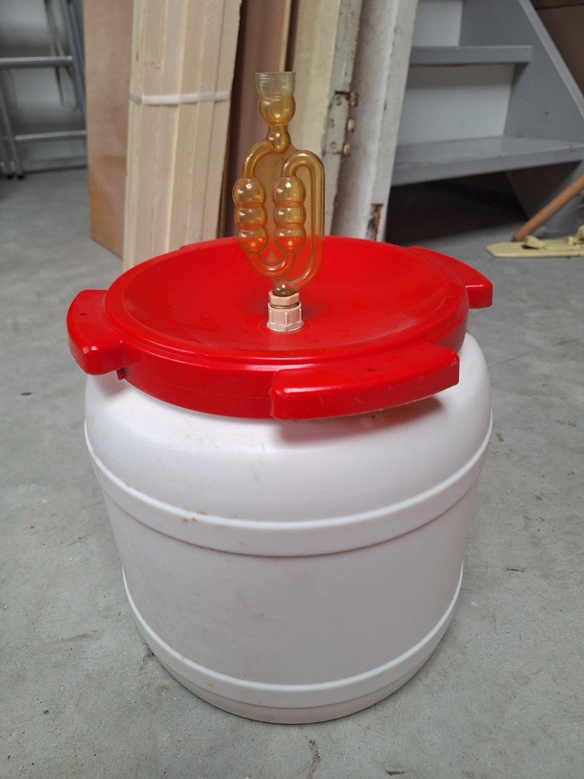 Kunstof Fermentatie vat, Ophalen, Gebruikt
