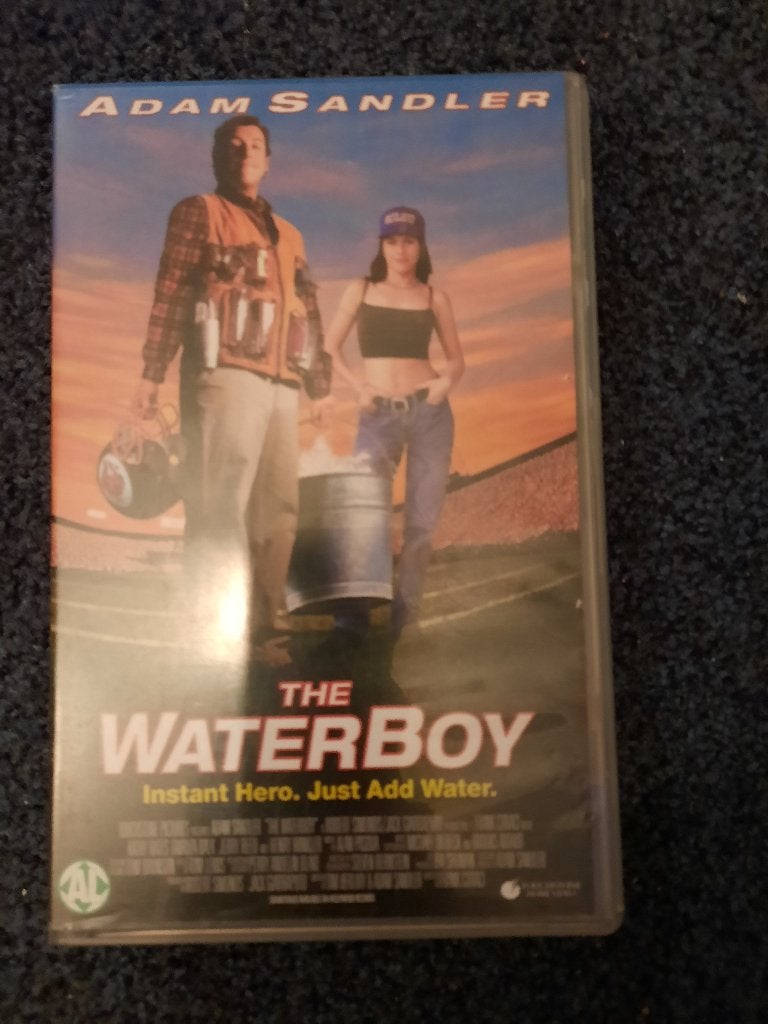 THE WATERBOY! Speelfilm met Adam Sandler e.v.a Op VIDEO!, Verzenden, Zo goed als nieuw, Komedie, Vanaf 6 jaar