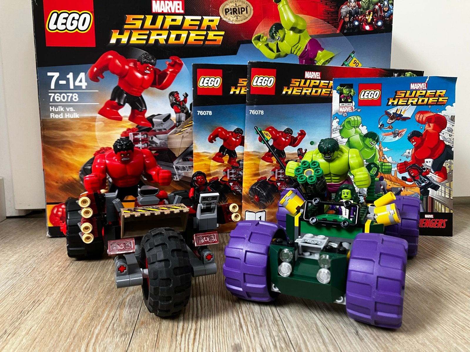 Lego Marvel Super Heroes Hulk vs Red Hulk 76078 Compleet, Gebruikt, Marvel, Lego, Ophalen of Verzenden