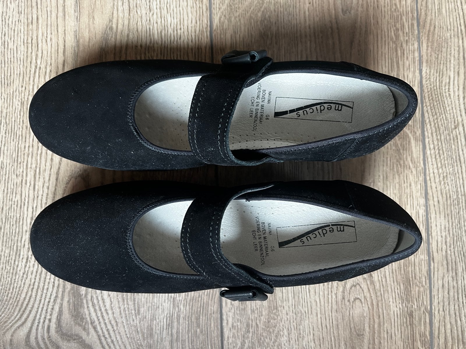 Medicus dames schoenen met lage sleehak - Maat 6 / maat 39, Ophalen of Verzenden, Gedragen, Zwart, Schoenen met lage hakken