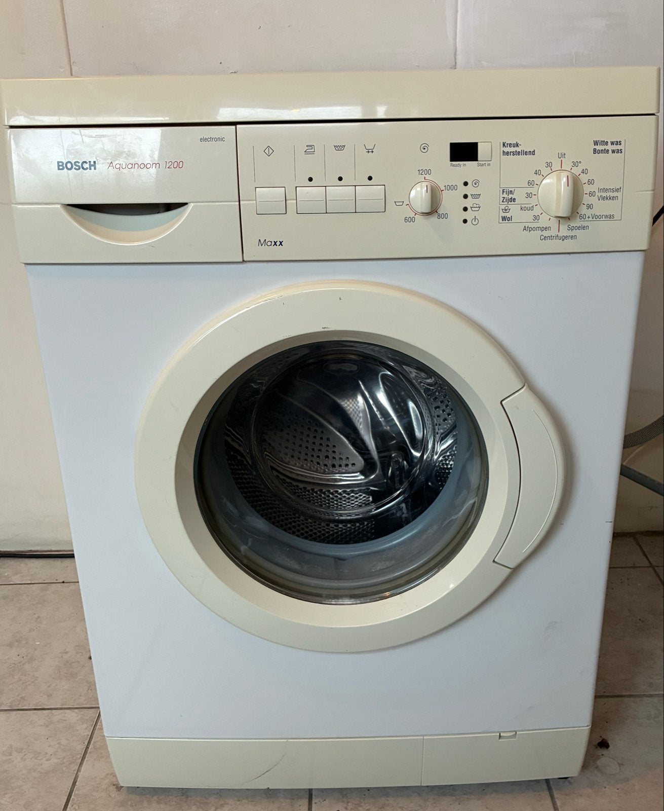 Bosch Aquanoom 1200 Wasmachine - Goede staat, Ophalen, Gebruikt, Voorlader, 85 tot 90 cm