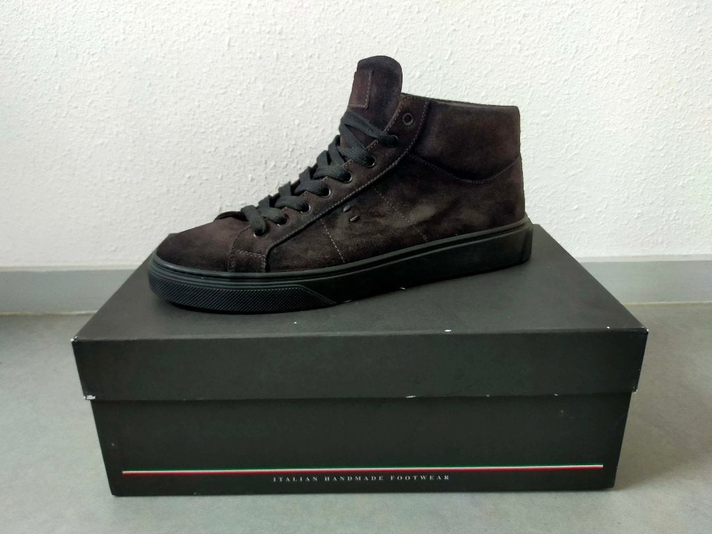 Suede hoge sneakers Giorgio EU 44, bruinzwart. Nieuw!, Bruin, Giorgio, Nieuw, Ophalen of Verzenden