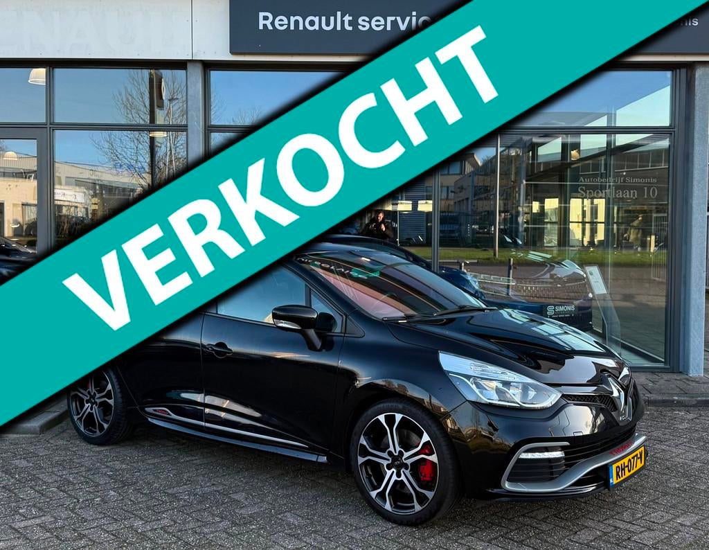 Renault Clio 1.6 R.S. Trophy | R.S. Monitor | A. Camera | P., Gebruikt, 4 cilinders, Zwart, Bedrijf