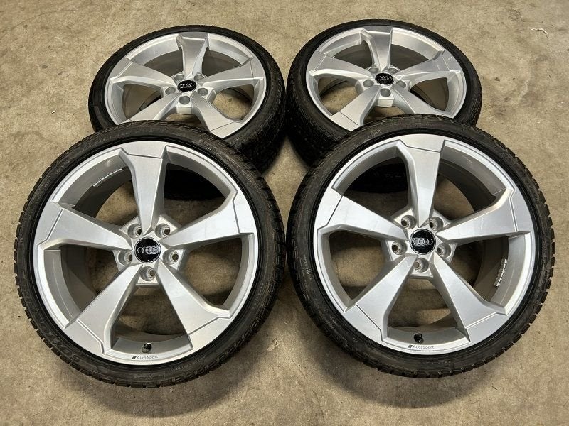 19 inch originele rotor velgen + winterbanden Audi A3 S3, 19 inch, -, -, Banden en Velgen