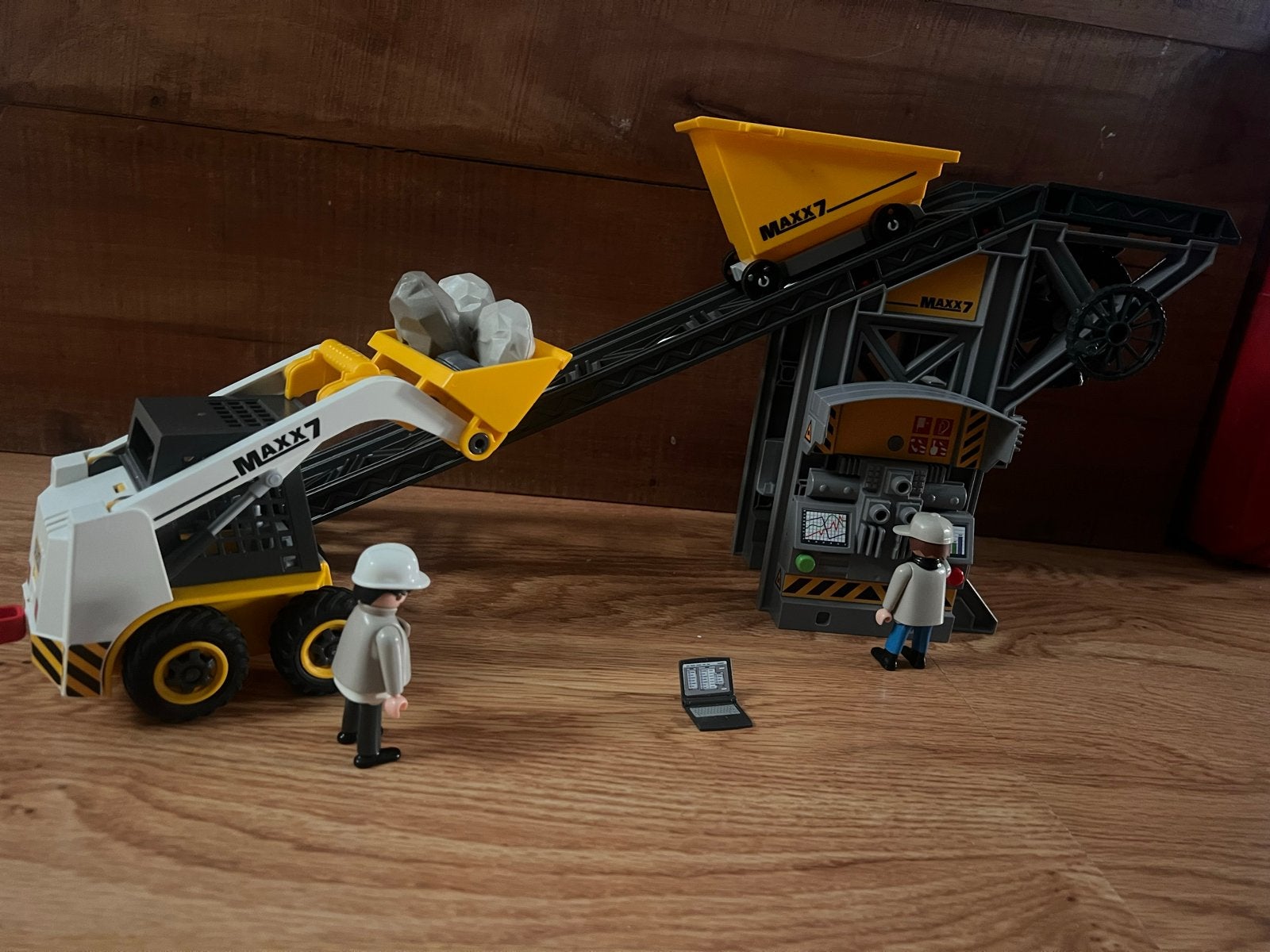 Playmobil 4041 - Grote Kiepwagen met Transportband, Gebruikt, Complete set, Voertuig, Ophalen of Verzenden
