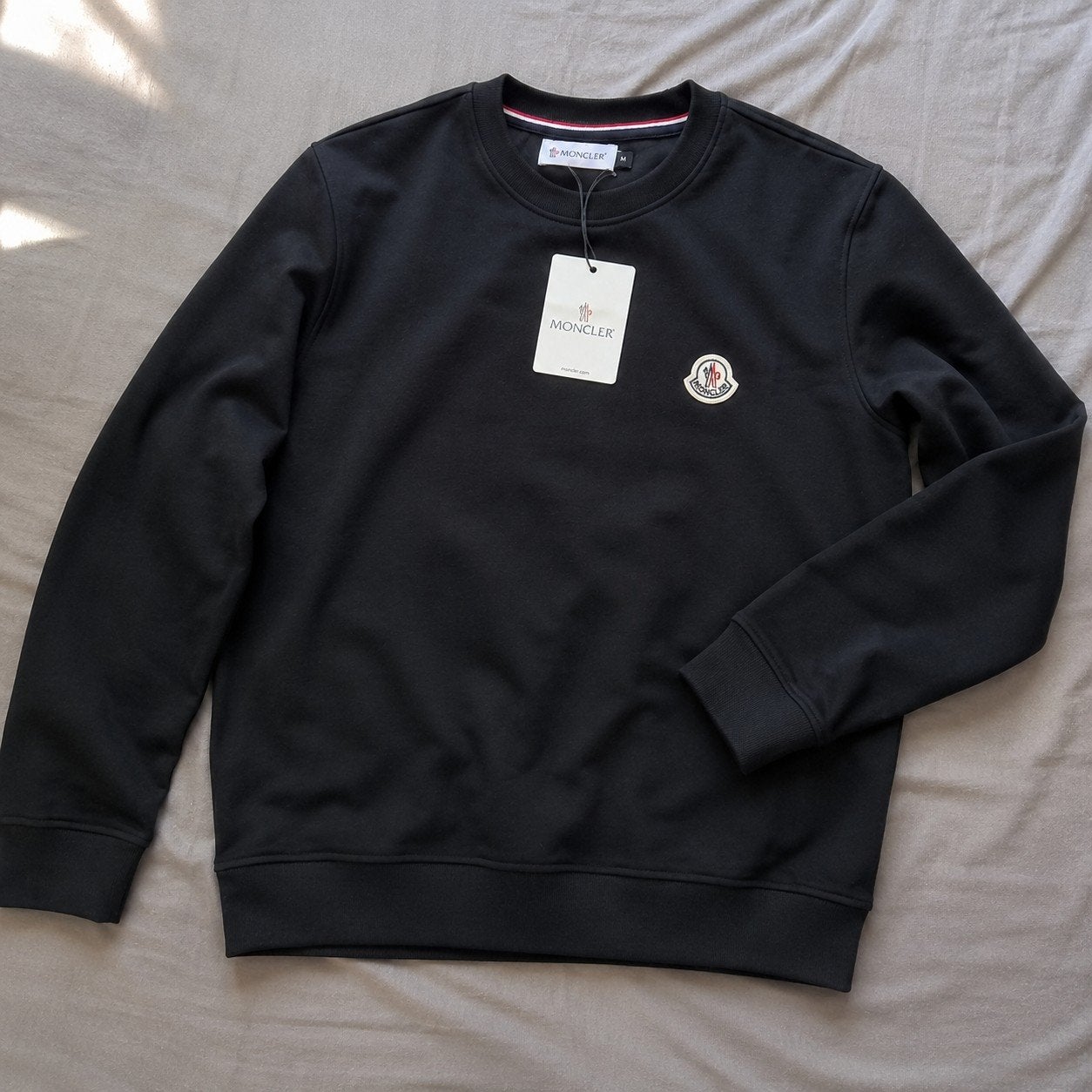 Moncler Sweatshirt Zwart Maat S - Nieuw met labels, Moncler, Zwart, Nieuw, Ophalen of Verzenden