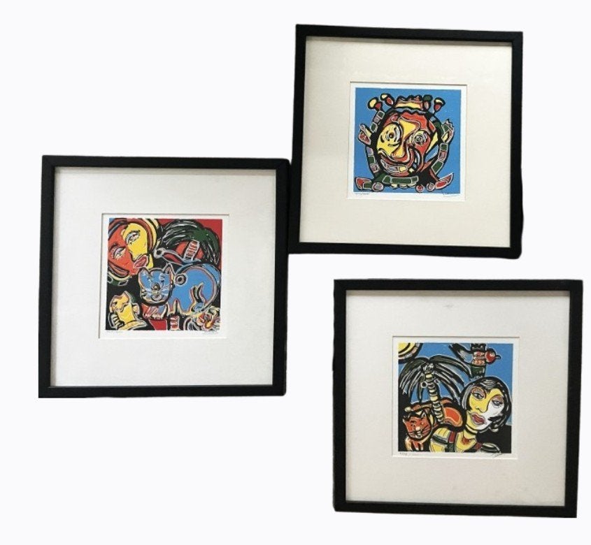 Fabian (1967) - Tropical Heat, Fiesta en Carnaval, Ingelijst, Ophalen of Verzenden, Personages en Fantasiefiguren, Lithografie