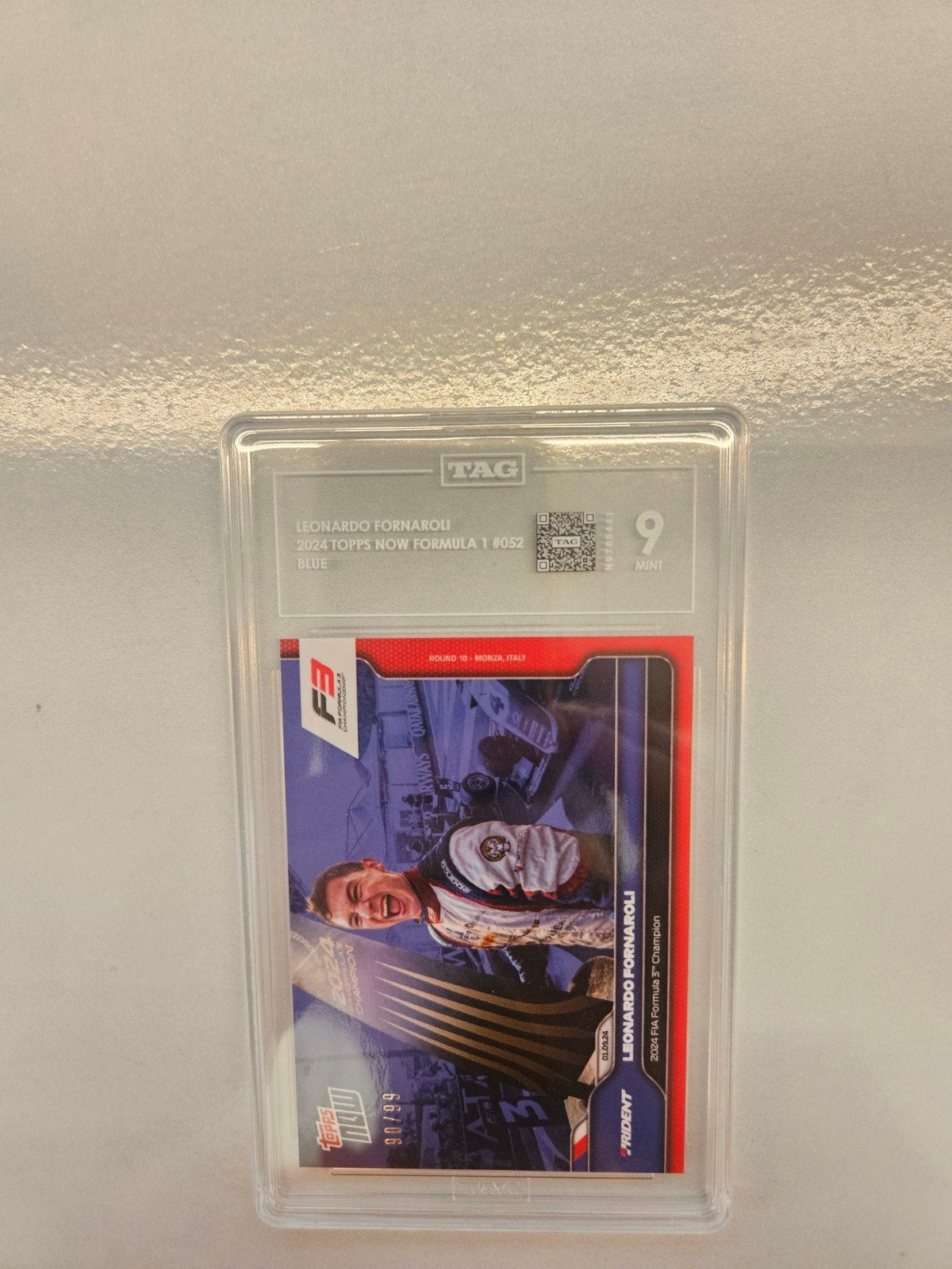 52 Leonardo fornaroli f3 champion tag 9 /99 blue parralel, Ophalen of Verzenden, Nieuw, Plaatje