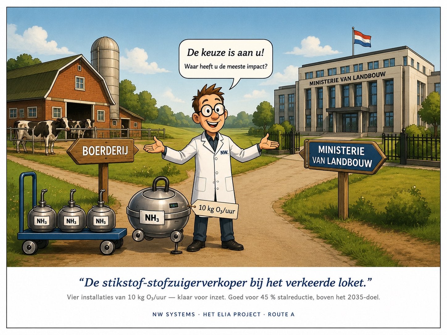 Stikstof stofzuiger - Efficiënte stalreductie, Nieuw, Ophalen of Verzenden, Industriële stofzuiger, 2000 watt of meer