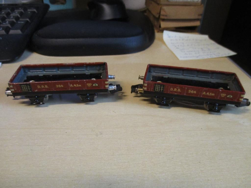 Marklin set lagebakwagens no 364/1 uit 1936, NVT, Wisselstroom, Gebruikt, Wagon