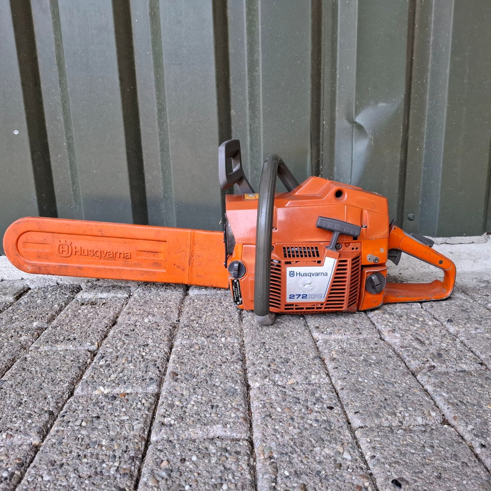 Husqvarna 272XPG Kettingzaag - Oude zaag van Hans Keuper, Ophalen of Verzenden, Zo goed als nieuw, Husqvarna