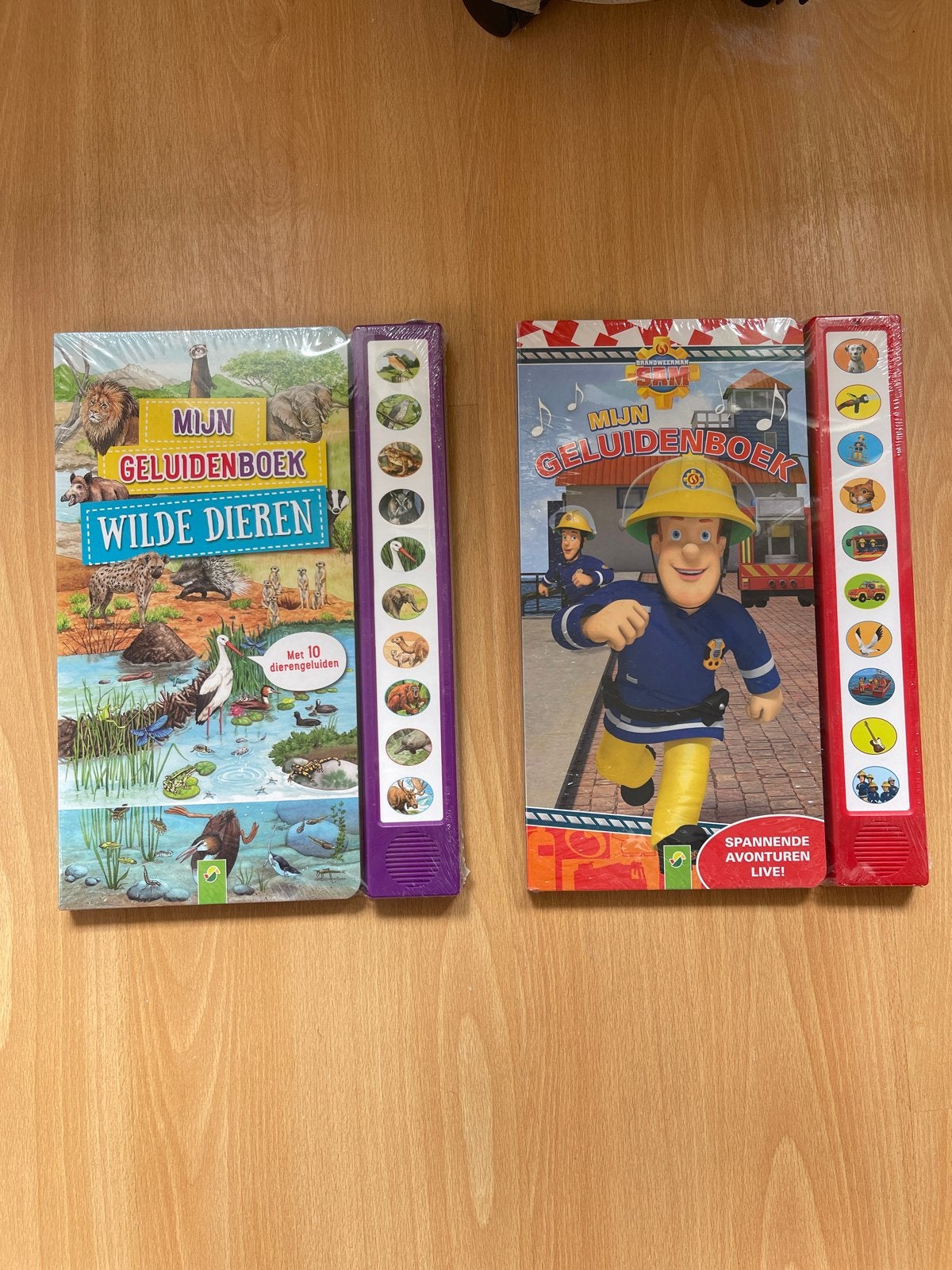 Mijn Geluidenboek: Wilde Dieren & Brandweerman Sam (2 stuks), Non-fictie, Jongen of Meisje, Nieuw, Ophalen of Verzenden