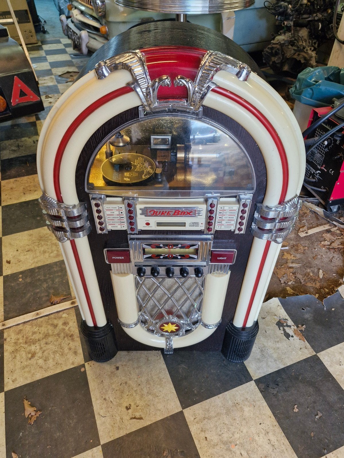 retro jukebox met cd speler DEFECT, voor onderdelen, Verzamelen, Automaten | Jukeboxen, Ophalen, Gebruikt, 1970 tot heden, Overige merken