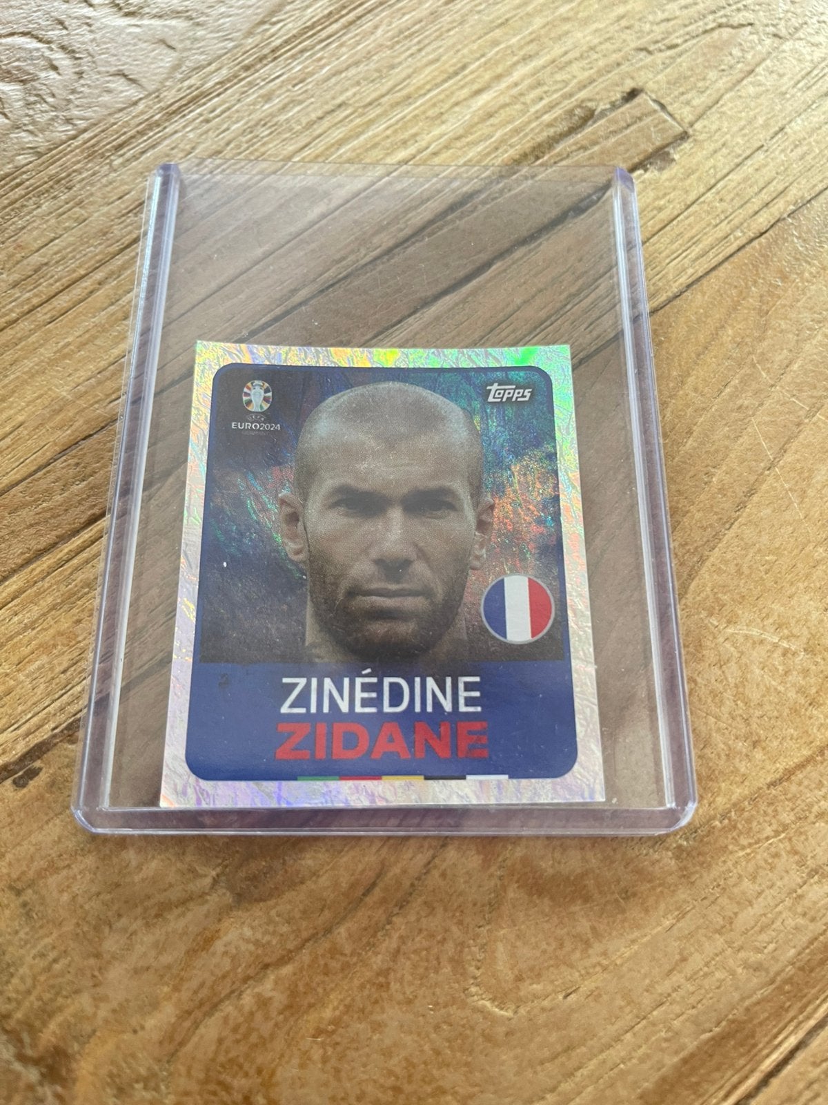 Zinedine Zidane Refractor Legend 8 Euro 2024 Frankrijk, Ophalen of Verzenden, Zo goed als nieuw, Plaatje