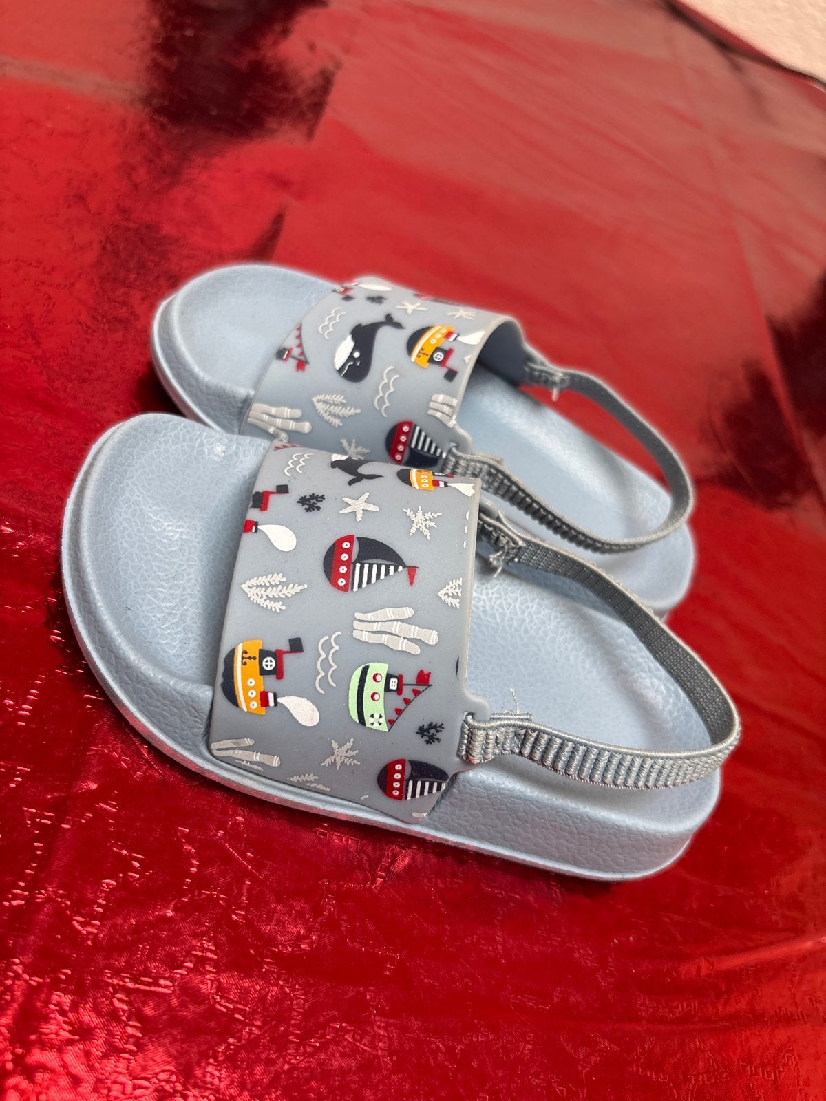 Leuke kinder sandalen met maritiem thema, maat 21/22, Ophalen of Verzenden, Zo goed als nieuw, Jongen of Meisje, Schoenen