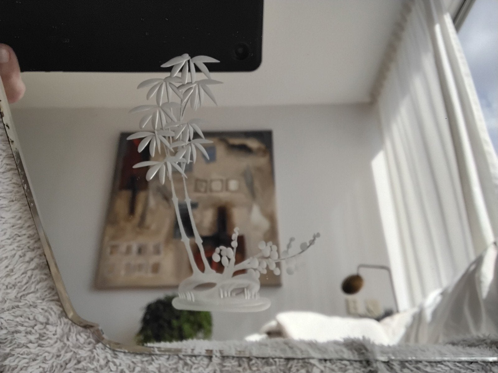 Spiegel mirror, Ophalen, Minder dan 50 cm, Zo goed als nieuw, Minder dan 100 cm