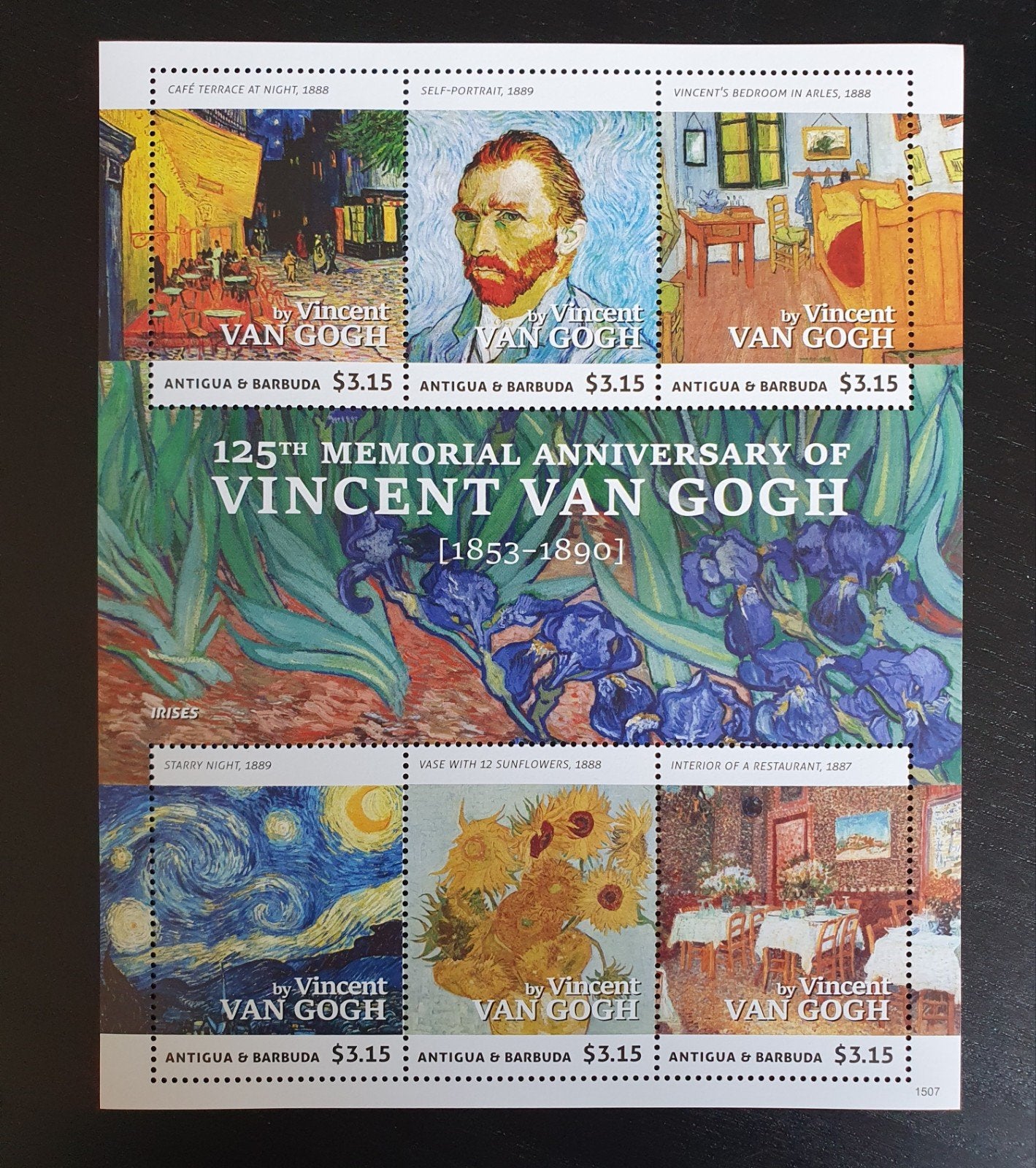 Antigua & Barbuda 2015 Vincent van Gogh Michel 5265-5270 pf, Verzenden, Postfris, Overige thema's