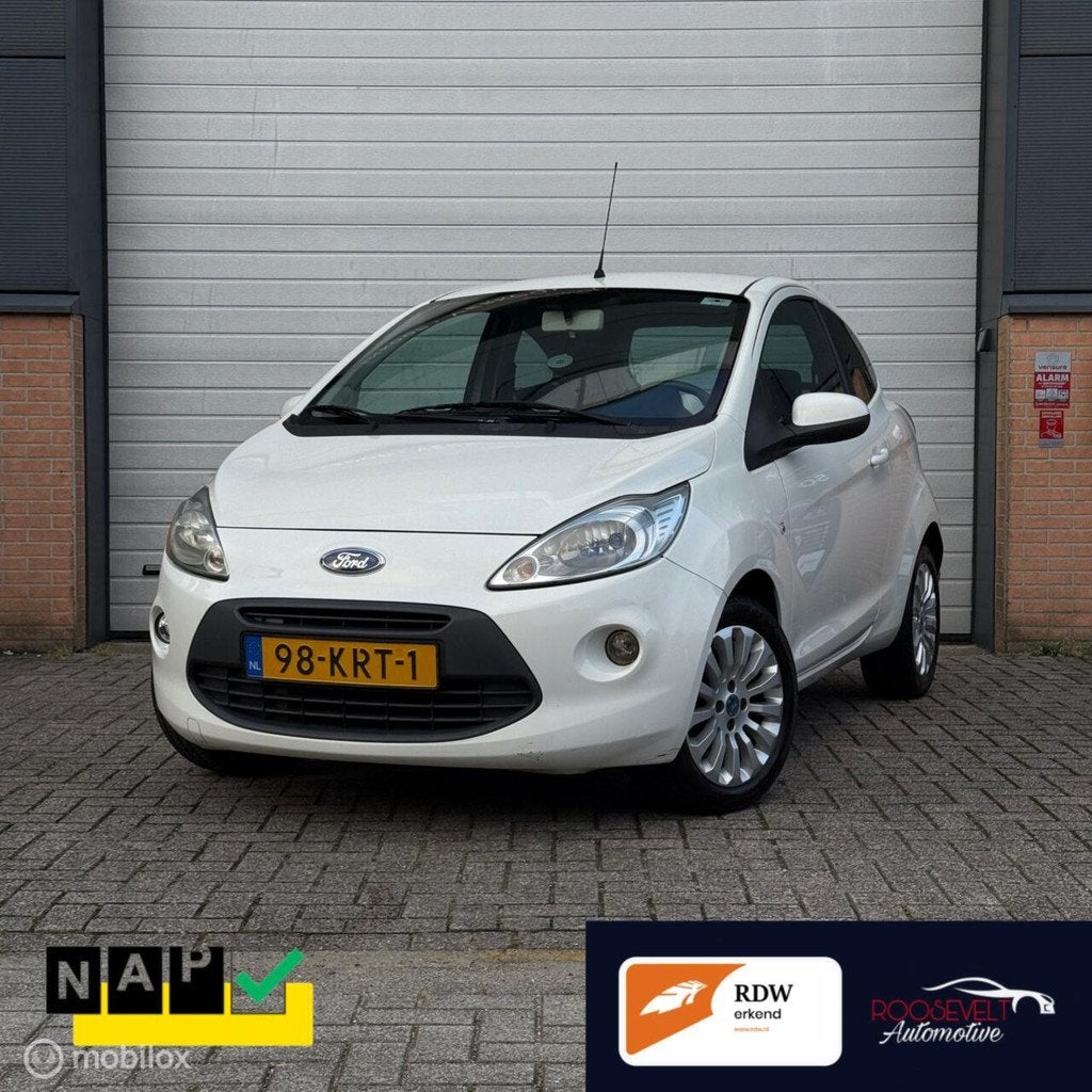 Ford Ka 1.2 Titanium APK/NAP/AIRCO/PARELMOER/NETTE AUTO, Voorwielaandrijving, Stof, Gebruikt, 1242 cc
