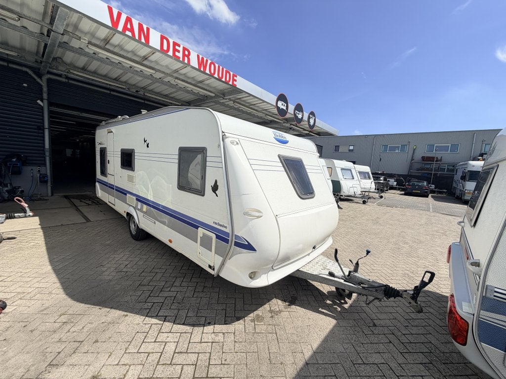Hobby Exclusive 560 KMFE 6 Pers Mover Voortent, Caravans en Kamperen, Caravans, Overige typen, Hobby, Bedrijf, Ringverwarming