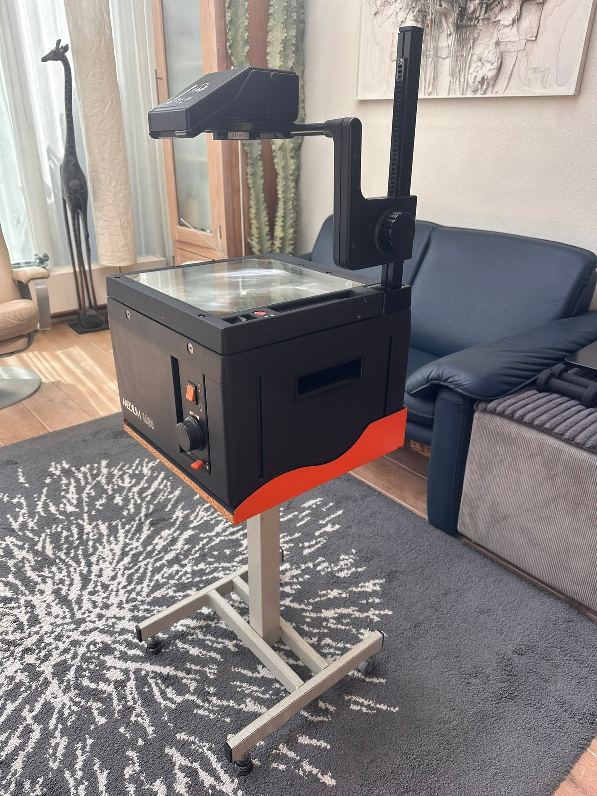 MEDIUM 1600 overheadprojector met verrijdbaar onderstel, Audio, Tv en Foto, Diaprojectors, Ophalen, Gebruikt