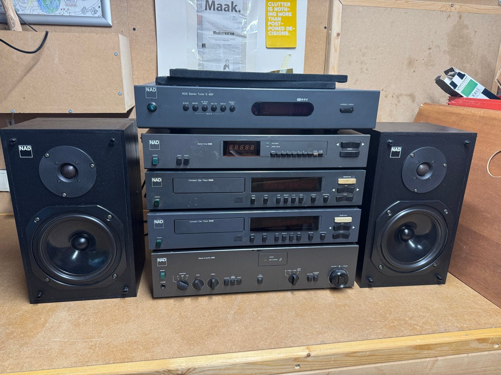 NAD Hifi Set: Tuners, CD-spelers, Versterker & Speakers, Gebruikt, Losse componenten, Cd-speler, Ophalen