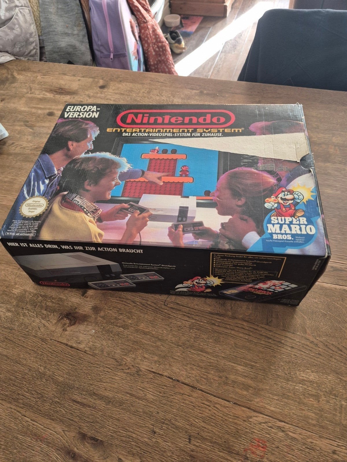 Vintage Nintendo Entertainment System (NES) met doos, Spelcomputers en Games, Spelcomputers | Nintendo NES, Ophalen of Verzenden