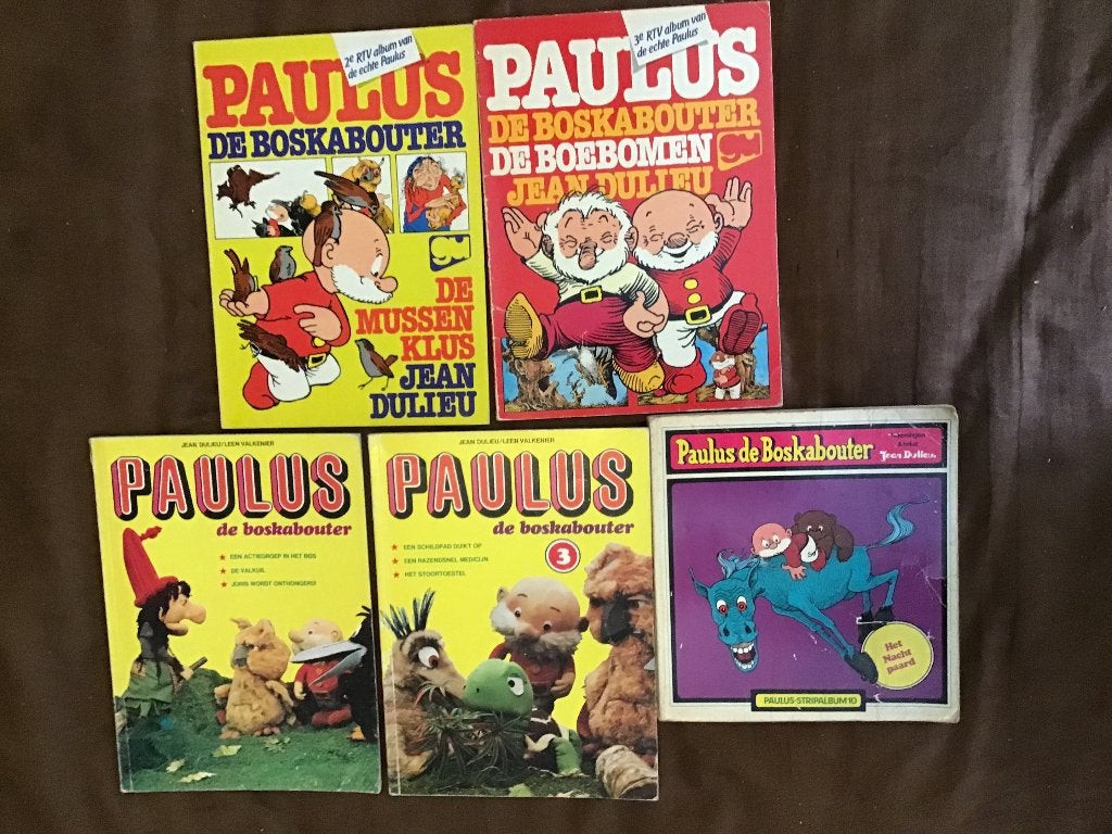5 albums Paulus de boskabouter door Jean Dulieu, Meerdere stripboeken, Ophalen of Verzenden, Gelezen