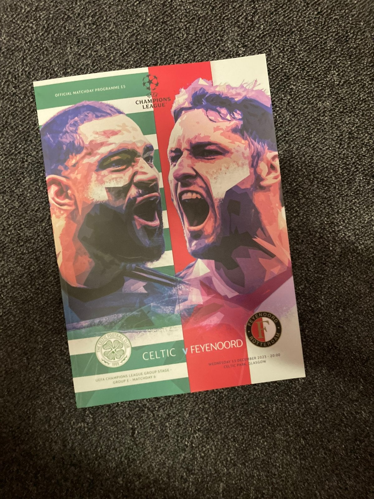 programma celtic vs feyenoord 2023 champignons league, Verzamelen, Ophalen of Verzenden, Zo goed als nieuw, Feyenoord, Boek of Tijdschrift