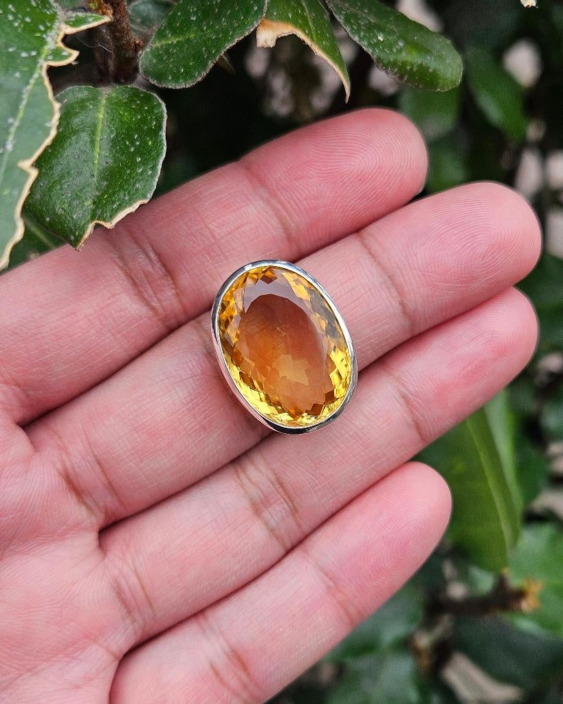 Citrien Ring Vashti - Echt Zilver, Sieraden, Tassen en Uiterlijk, Ringen, 18 tot 19, Hoofdstraat 18c, Info@lavicollection.com