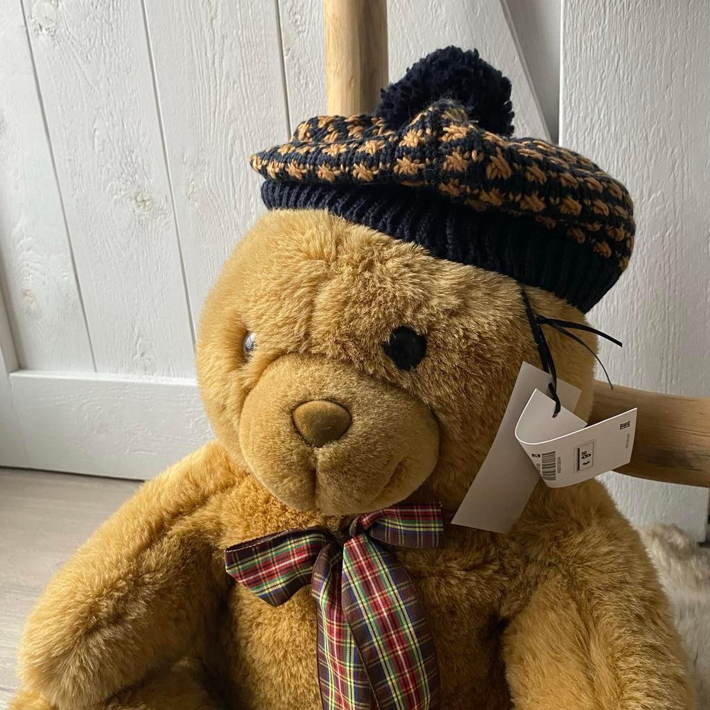 Zara Winter Muts Blauw Bruin Maat M (54 cm) Nieuw, Kinderen en Baby's, Ophalen of Verzenden, Nieuw, Meisje, Muts