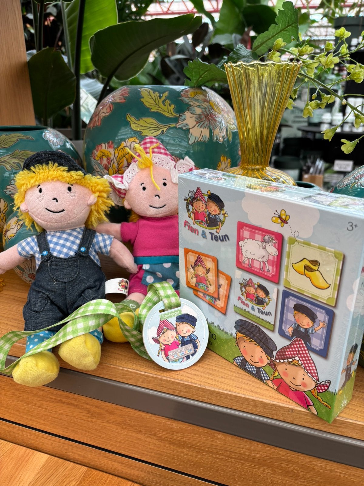Fien en Teun poppen, keycord en nieuw gesealed memory spel, Kinderen en Baby's, Speelgoed | Knuffels en Pluche, Verzenden