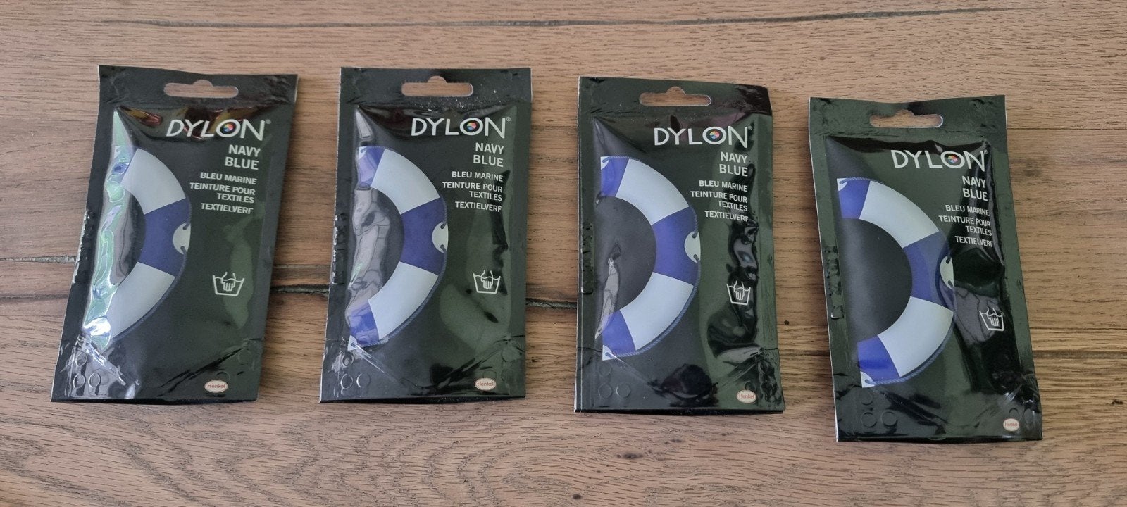 4x Dylon textielverf voor handwas, navy blue., Ophalen of Verzenden, Nieuw, Garen of Naald(en)