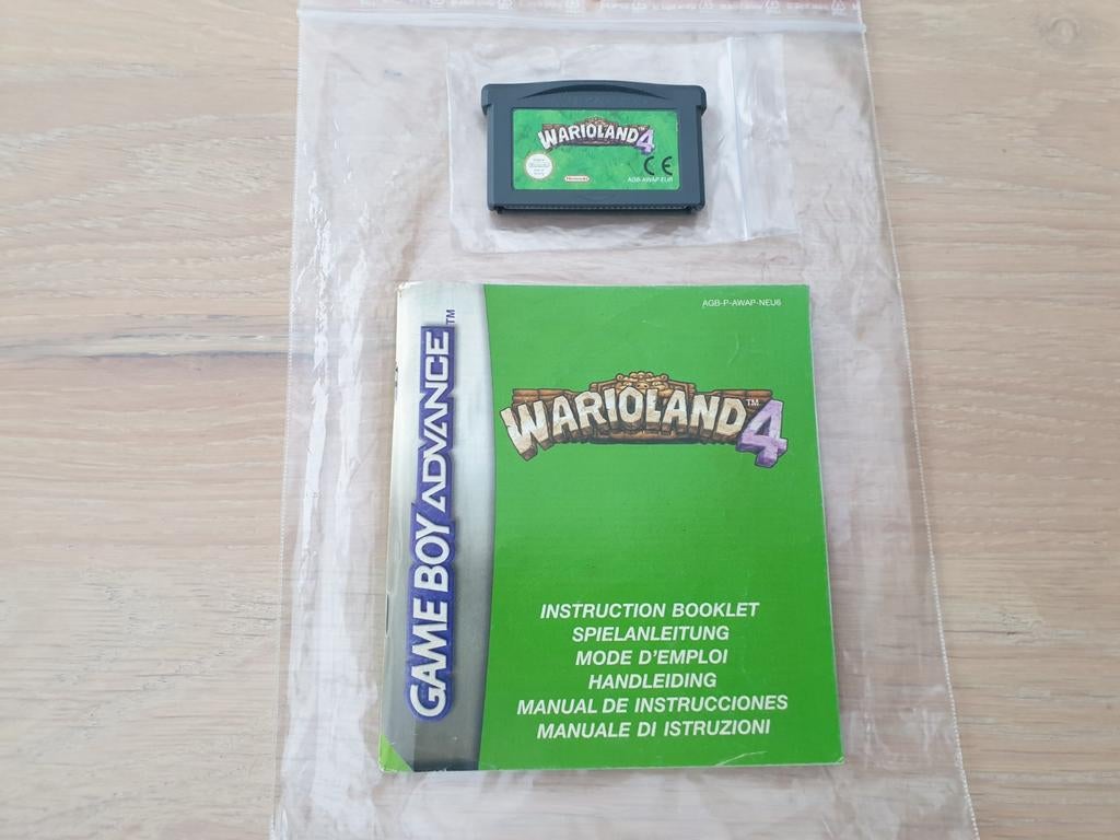 Wario Land 4 - Game Boy Advance (GBA) met boekje, Spelcomputers en Games, Games | Nintendo Game Boy, 1 speler, Ophalen of Verzenden