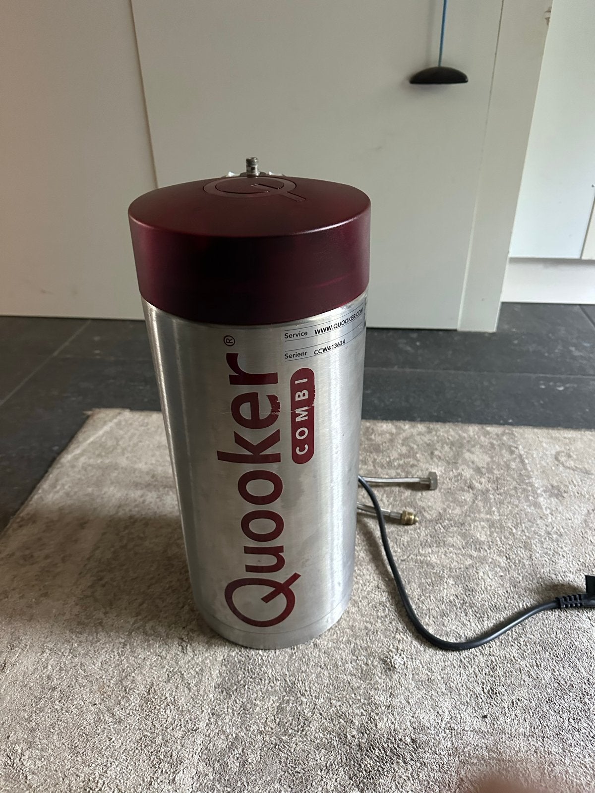 Quooker Combi E 7 liter boiler met kraan en accessoires, Ophalen, Gebruikt, Zilver, Metaal