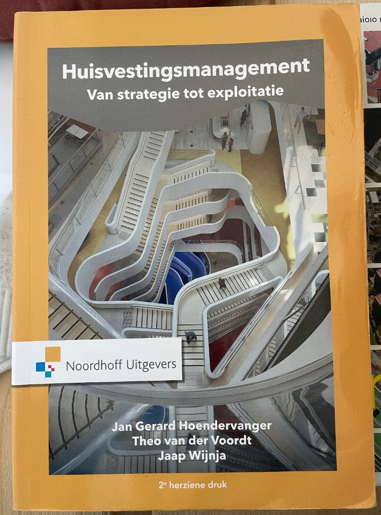 Huisvestingsmanagement (Vastgoedkunde), Boeken, Studieboeken en Cursussen, Ophalen of Verzenden, Beta, Zo goed als nieuw, HBO