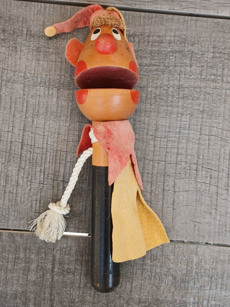 Vintage Houten speelgoedklapperman Hämpelmann/Männchen  4, Ophalen of Verzenden, Gebruikt