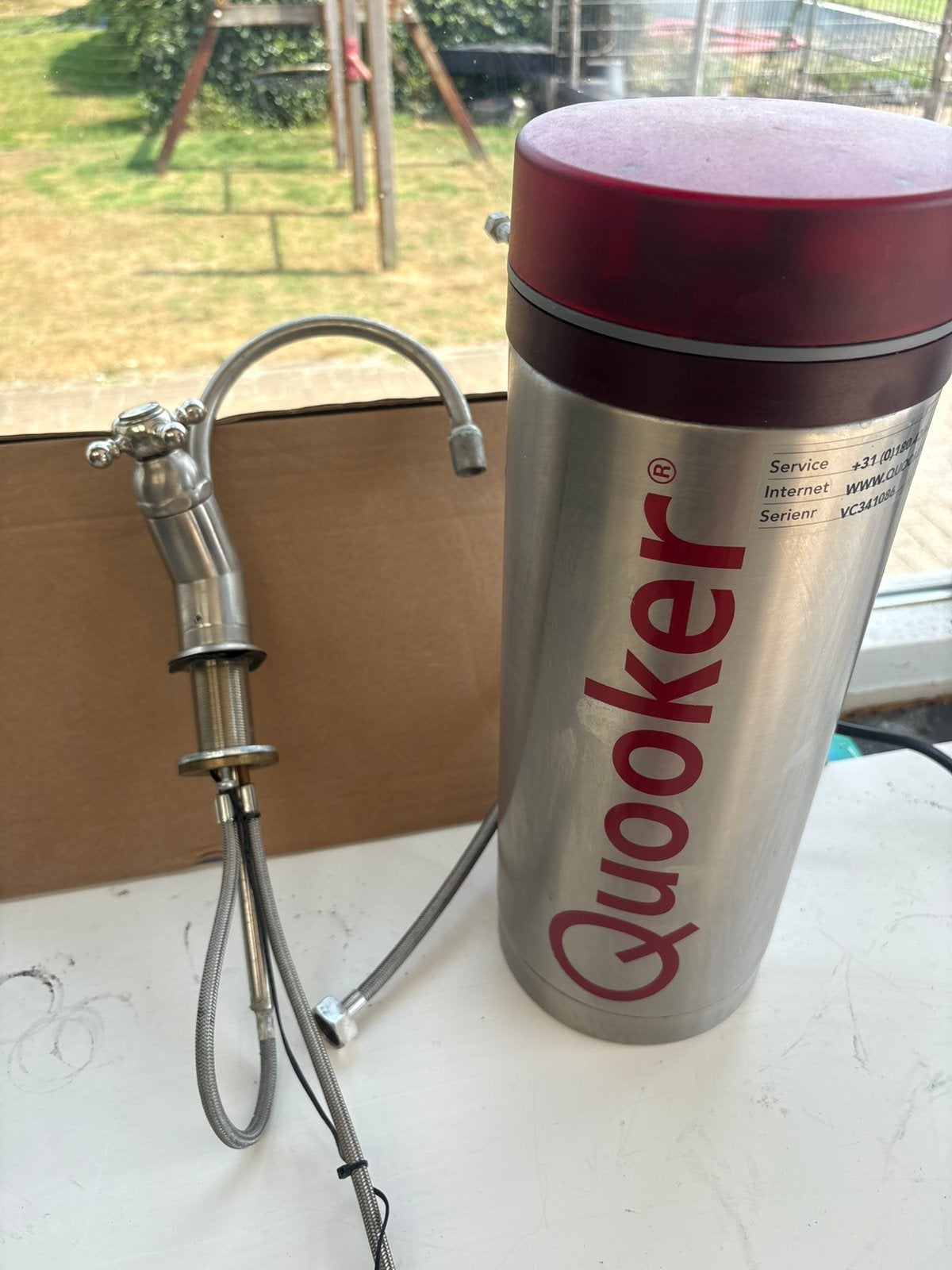 Quooker 3liter boiler  incl kraan, Minder dan 20 liter, Ophalen, Zo goed als nieuw, Boiler
