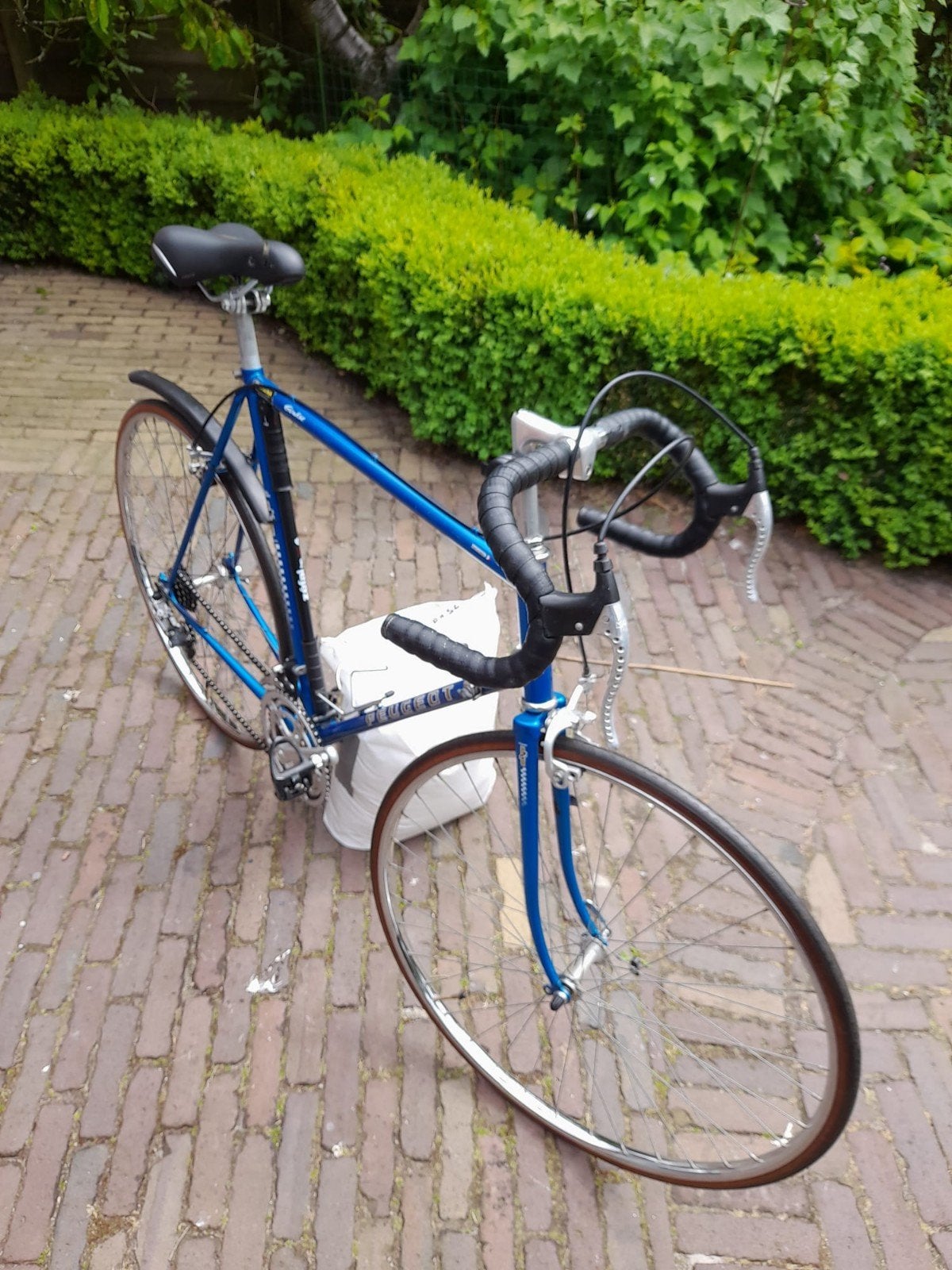 Vintage Peugeot racefiets - Blauw, goed onderhouden, Fietsen en Brommers, Ophalen
