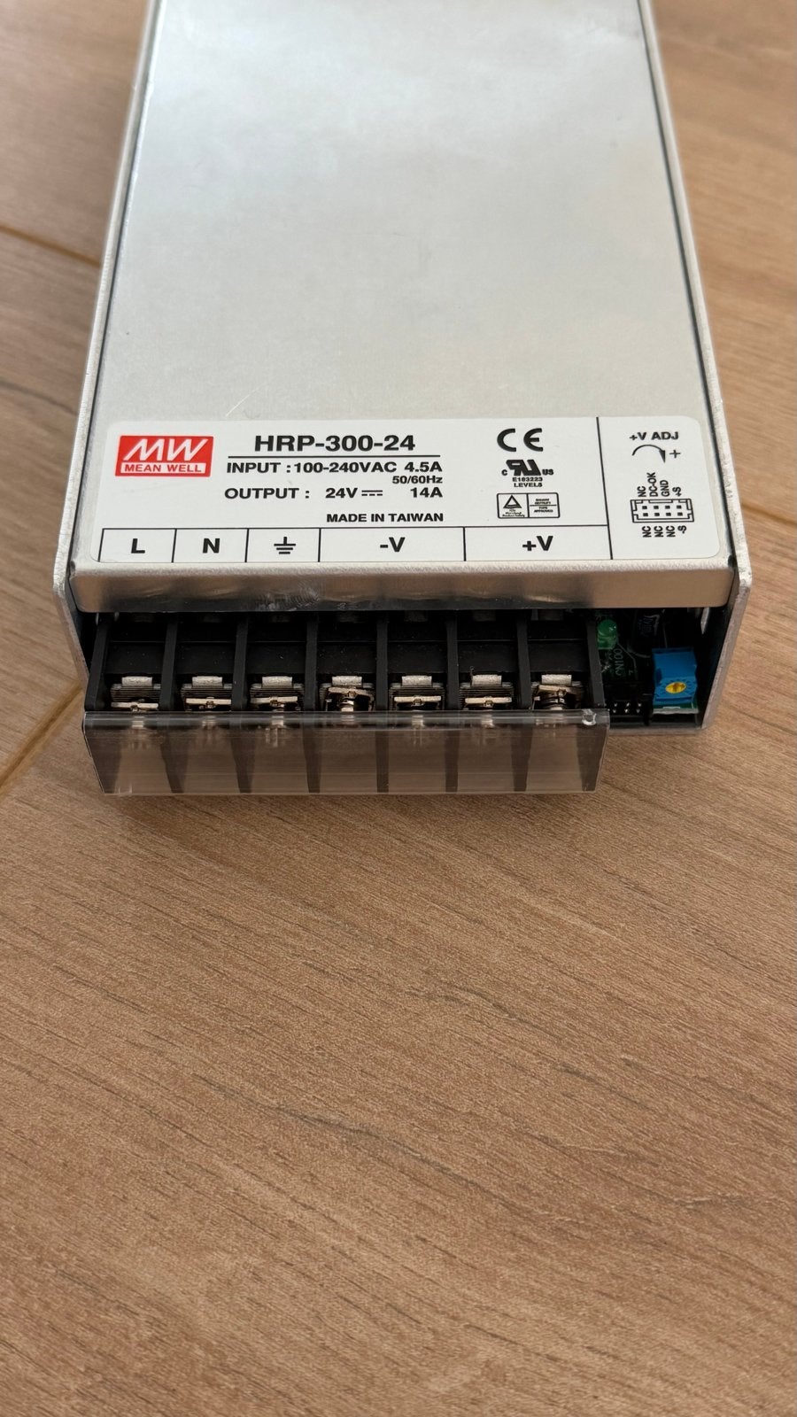 Mean Well HRP-300-24 Voeding 24V 14A 336W, Ophalen of Verzenden, Zo goed als nieuw