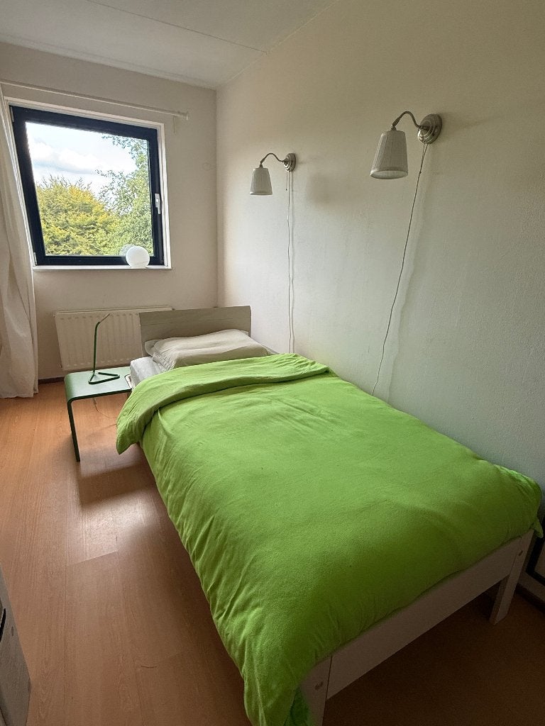 Auping Auronde bed (1973) - Groen, Ophalen, Eenpersoons, Wit, 200 cm